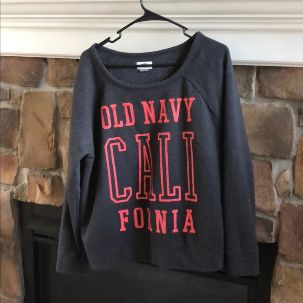 Old navy off the shoulder sweatshirt